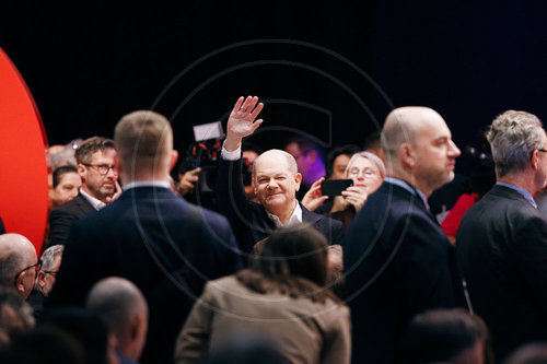 Olaf Scholz auf dem SPD Parteitag