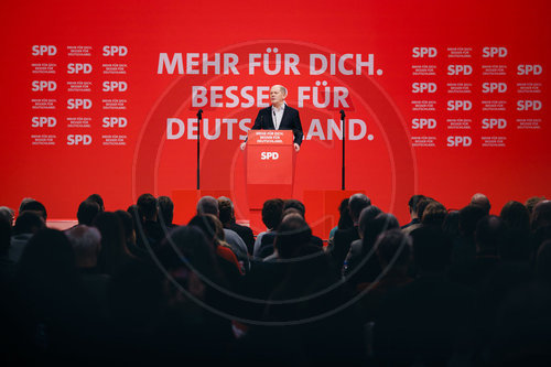 Olaf Scholz auf dem SPD Parteitag