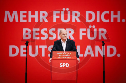 Olaf Scholz auf dem SPD Parteitag