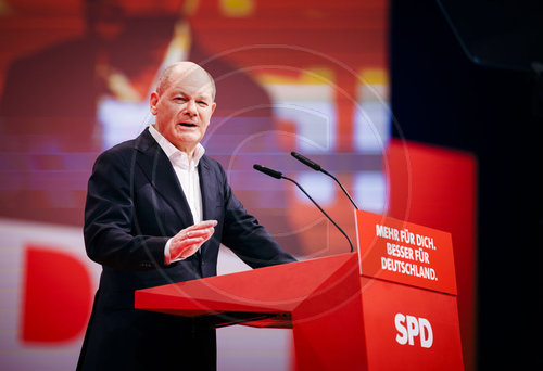 Olaf Scholz auf dem SPD Parteitag