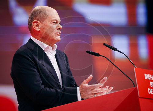 Olaf Scholz auf dem SPD Parteitag