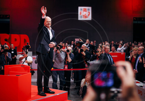 Olaf Scholz auf dem SPD Parteitag