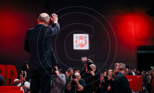 Olaf Scholz auf dem SPD Parteitag