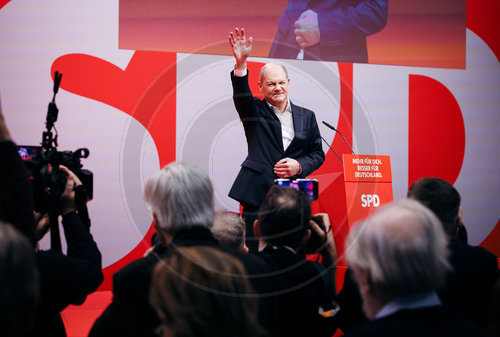 Olaf Scholz auf dem SPD Parteitag