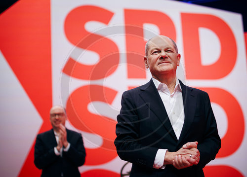 Olaf Scholz auf dem SPD Parteitag