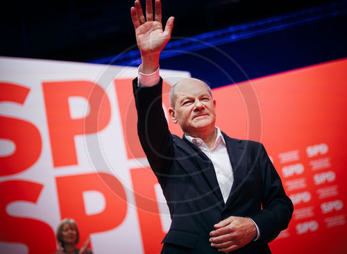 Olaf Scholz auf dem SPD Parteitag