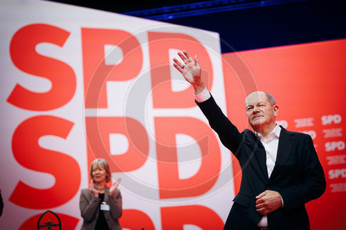 Olaf Scholz auf dem SPD Parteitag