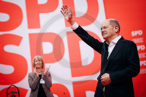 Olaf Scholz auf dem SPD Parteitag