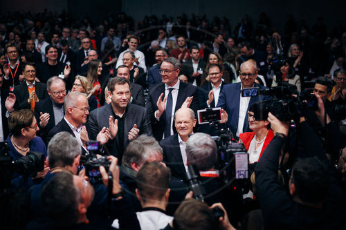 Olaf Scholz auf dem SPD Parteitag