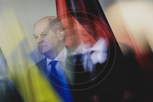 Pressekonferenz von Bundeskanzler Olaf Scholz