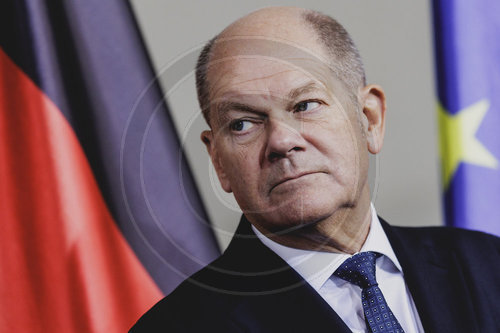 Pressekonferenz von Bundeskanzler Olaf Scholz