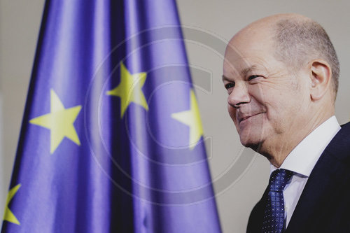 Pressekonferenz von Bundeskanzler Olaf Scholz