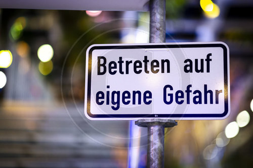 Betreten auf eigene Gefahr