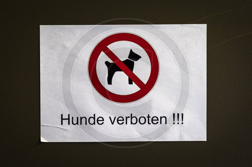 Hunde verboten