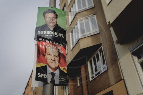 Wahlkampf von Gruene und SPD