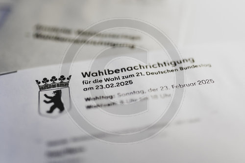 Wahlbenachrichtigung fuer die Bundestagswahl