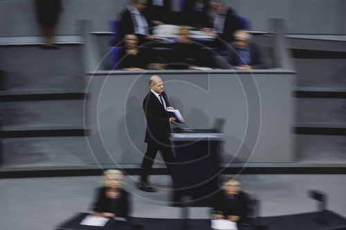 Regierungserklaerung von Bundeskanzler Scholz