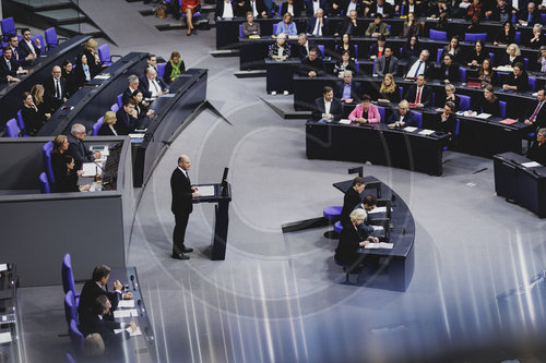 Regierungserklaerung von Bundeskanzler Scholz