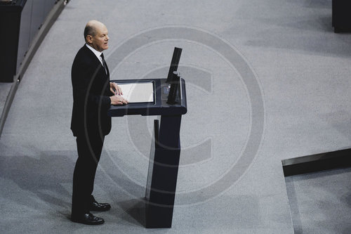 Regierungserklaerung von Bundeskanzler Scholz