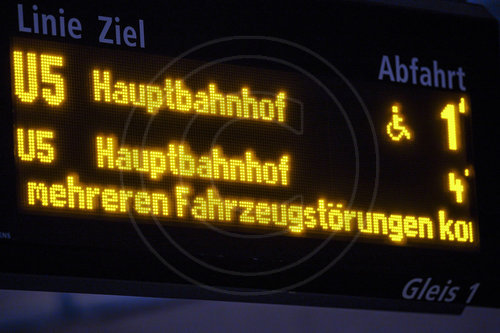 Probleme bei der BVG