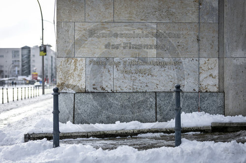 Finanzministerium im Schnee