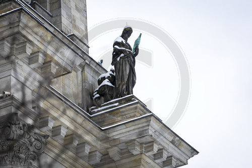 Reichstag im Schnee