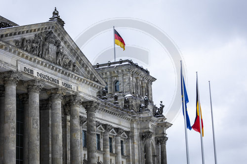 Reichstag im Schnee