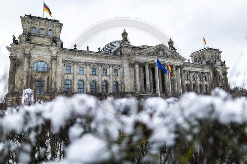 Reichstag im Schnee