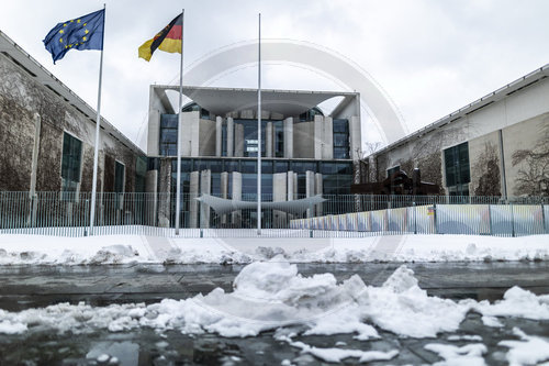 Bundeskanzleramt im Schnee