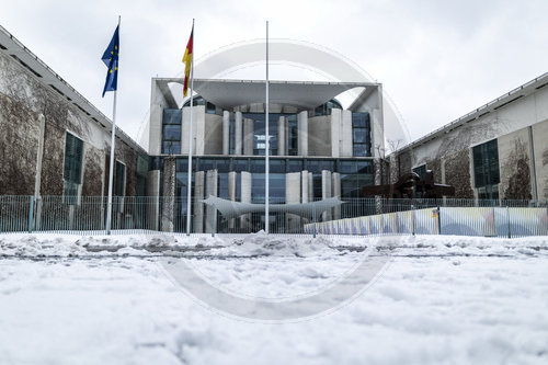 Bundeskanzleramt im Schnee