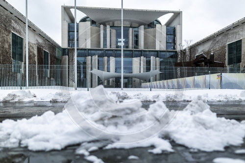 Bundeskanzleramt im Schnee