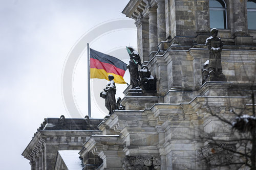 Reichstag im Schnee