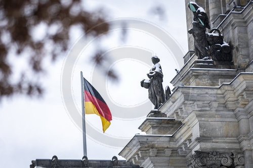 Reichstag im Schnee