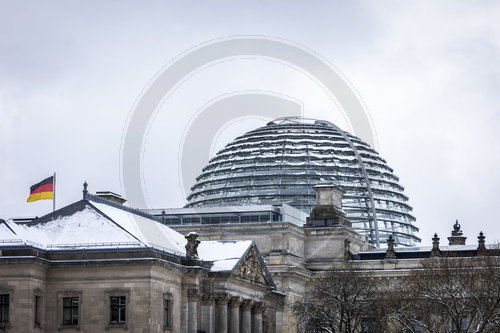 Reichstag im Schnee