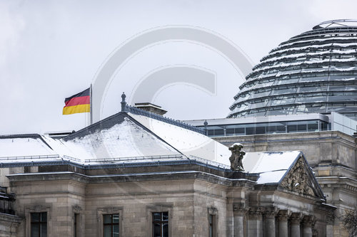 Reichstag im Schnee