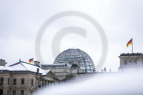 Reichstag im Schnee