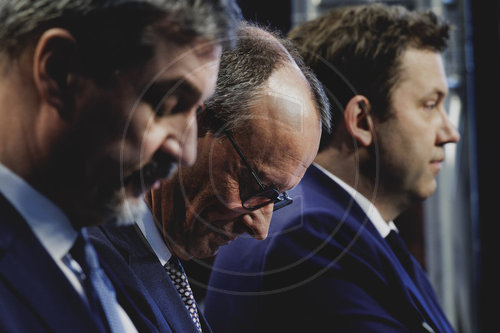 Pressekonferenz nach Einigung bei Koalitionsverhandlungen