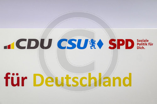 Unterzeichnung des Koalitionsvertrages
