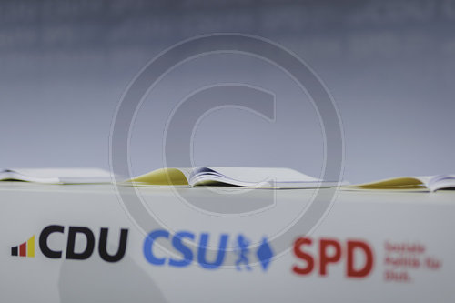 Unterzeichnung des Koalitionsvertrages