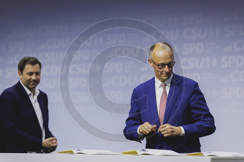 Unterzeichnung des Koalitionsvertrages