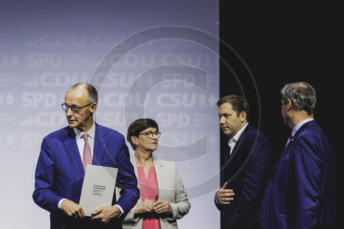 Unterzeichnung des Koalitionsvertrages