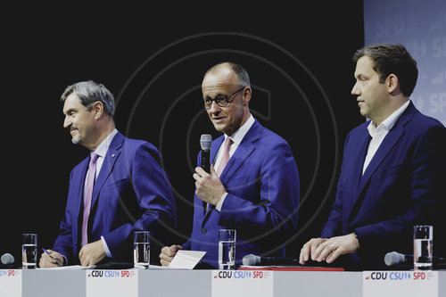 Unterzeichnung des Koalitionsvertrages