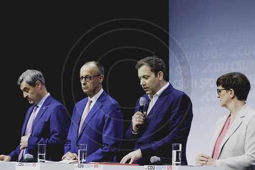 Unterzeichnung des Koalitionsvertrages