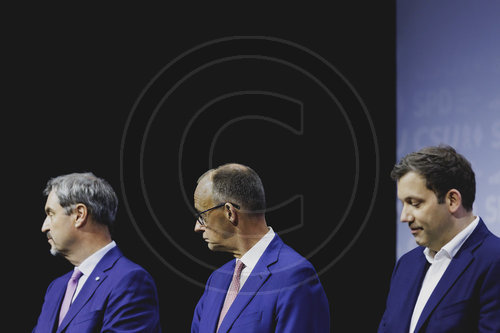Unterzeichnung des Koalitionsvertrages