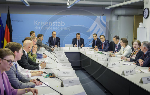 Sitzung des Krisenstabs der Bundesregierung