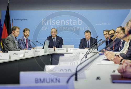 Sitzung des Krisenstabs der Bundesregierung