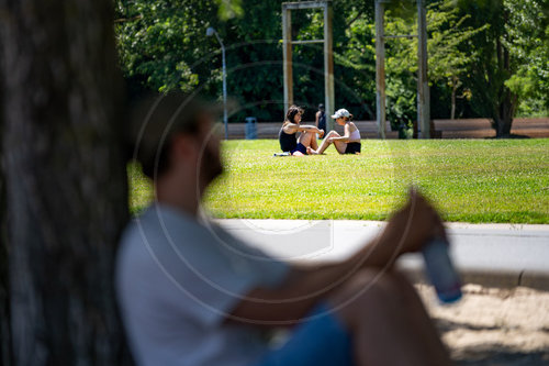 Sonnen im Park