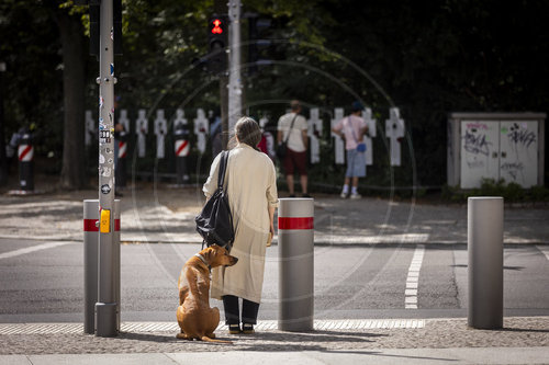 Frau und Hund