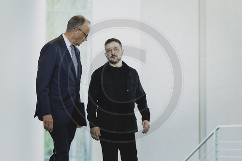 Pressekonferenz von Friedrich Merz und Wolodymyr Selenskyj