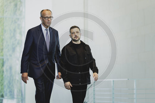 Pressekonferenz von Friedrich Merz und Wolodymyr Selenskyj